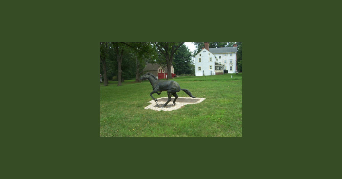 statue of horse galloping